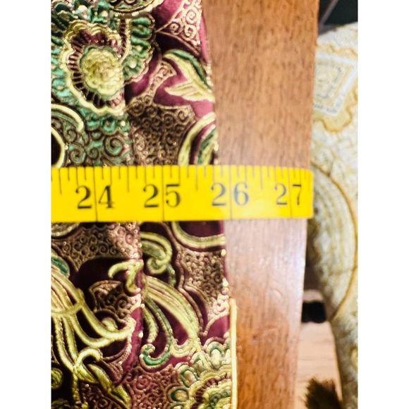 Vintage 80s Charlotte Ford II Metallic Gold and Red Jacket Blazer Size Small - Picture 14 of 14